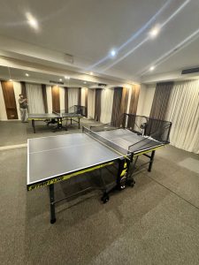 Сборка Теннисного стола Start Line Victory Design с Настольным роботом HuiPang H600-PRO в г.Москва