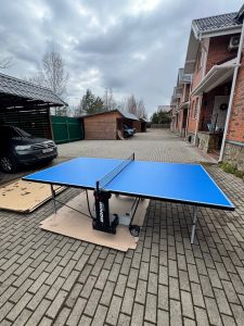 Сборка Теннисного стола Donic Outdoor Roller 800 синий в г.Наро-Фоминск Московская обл.  