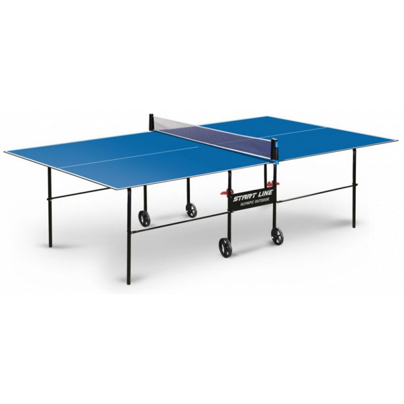 Теннисный стол Start Line Olympic Outdoor синий с сеткой