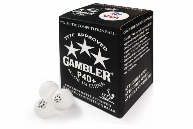 Мячи для настольного тенниса Gambler P40+ Ball 36 Pack