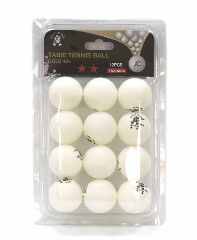 Мячи для настольного тенниса Giant Dragon Training Gold 2 белые (12 шт)