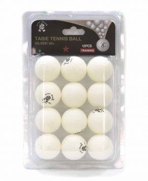 Мячи для настольного тенниса Giant Dragon Training Silver 1* белые (12 шт)